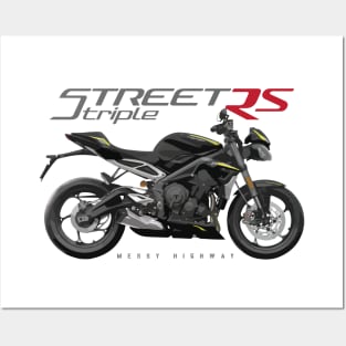 Triumph Street Triple RS 20 black, sl Posters and Art